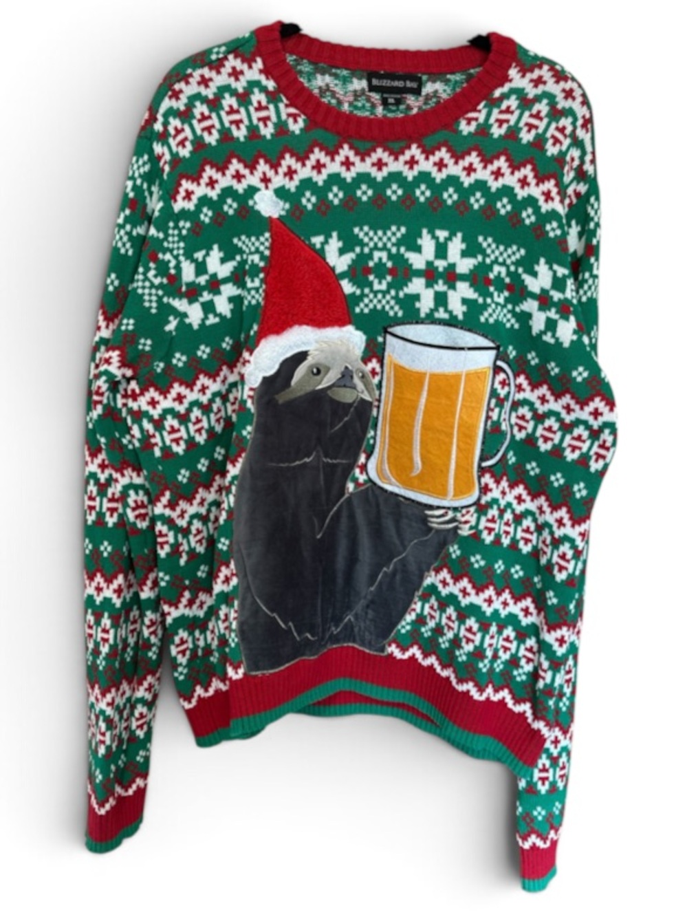 Buzzard Bay Men's UGLY CHRISTMAS SWEATER ALERT Size XL - Picture 8 of 8
